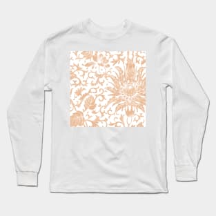 Floral rose gold glitter ii Long Sleeve T-Shirt